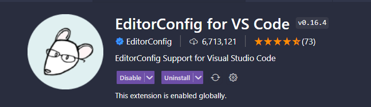 EditorConfig for VS Code